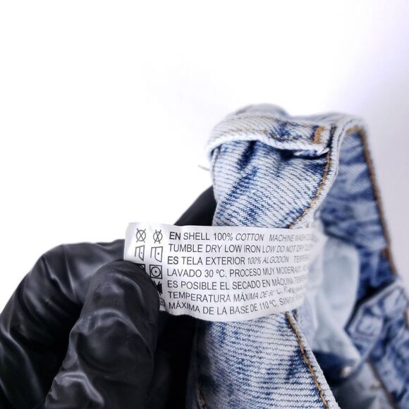 Forever 21 Jeans Womens Size 30 Blue Faded Distressed Baggy Loose Skater Grunge - Picture 11 of 11